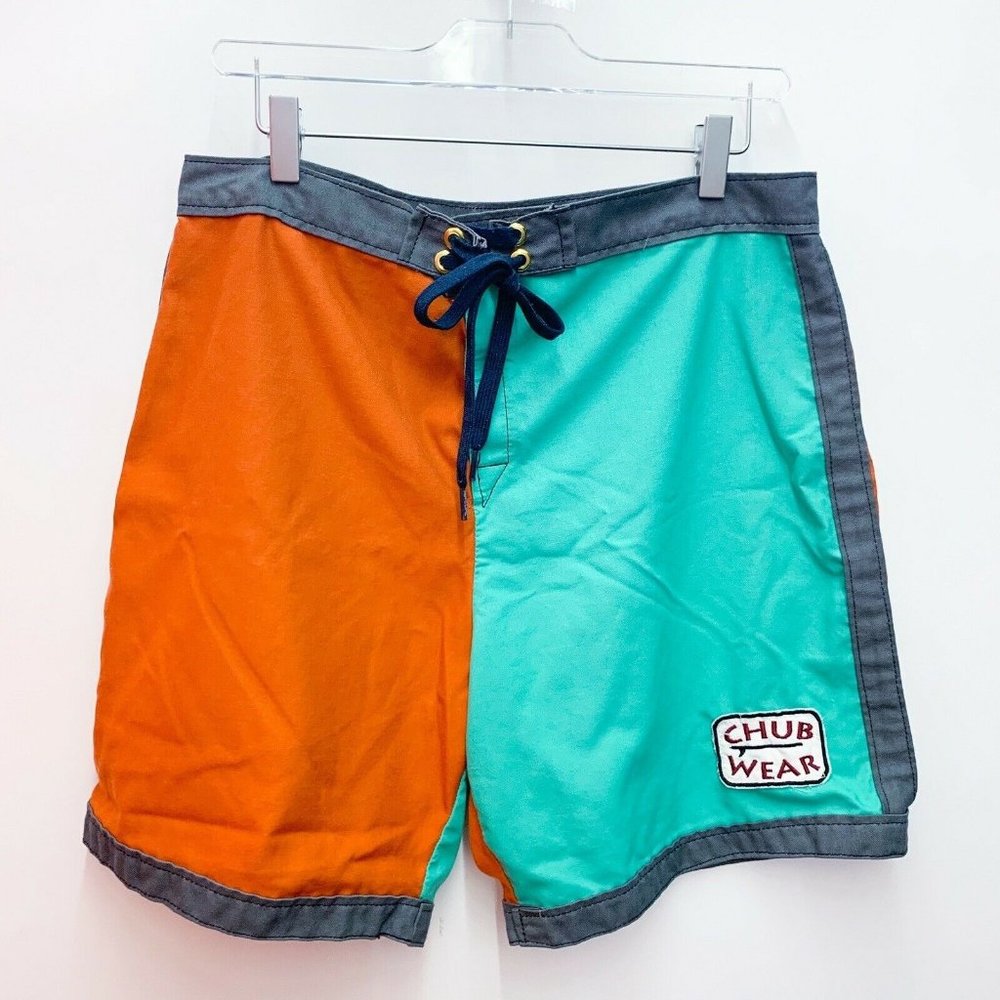 Vtg Chubby Chub Wear Swim Trunks Shorts 32/34